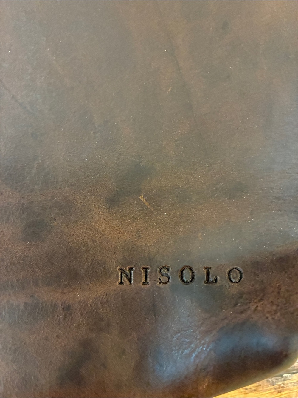 Nisolo Dark Brown Leather Zip Toiletry Pouch - Picture 2 of 6